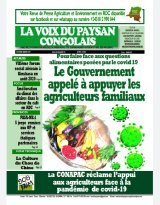 Nouvelle édition : « L’impact du COVID 19 sur l’agriculture familiale en RDC »